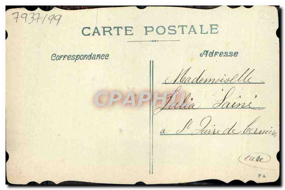 CPA Fantaisie Fleurs  — Verso