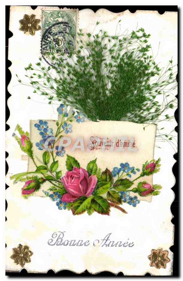 CPA Fantaisie Fleurs 
