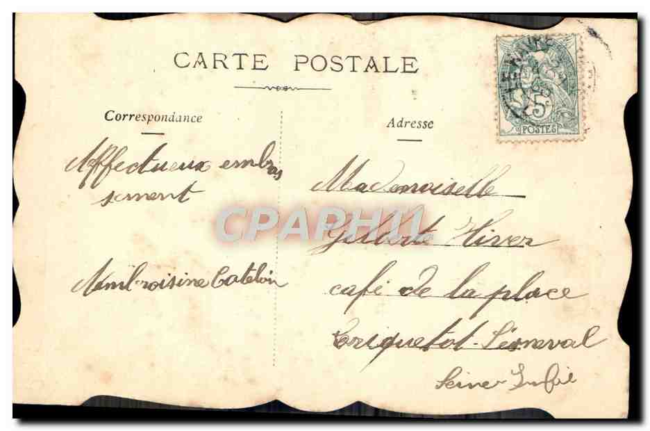 CPA Fantaisie Fleurs Enfant Automobile Colombe — Rückseite