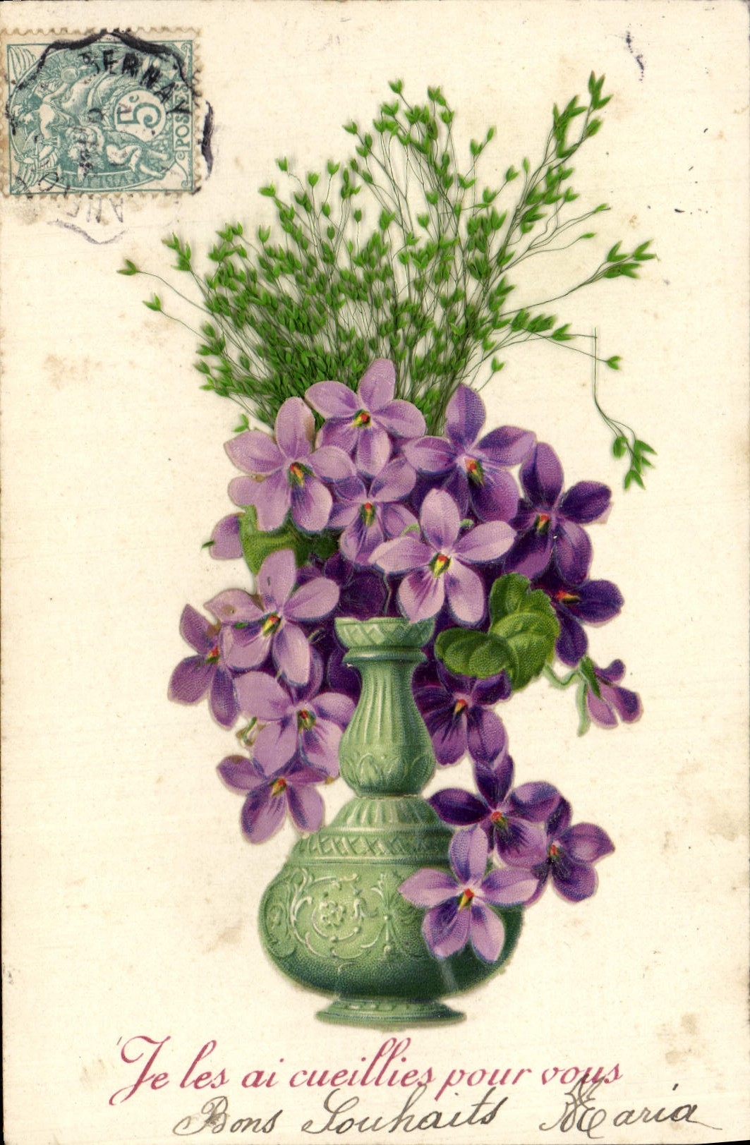 CPA Fantaisie Fleurs 