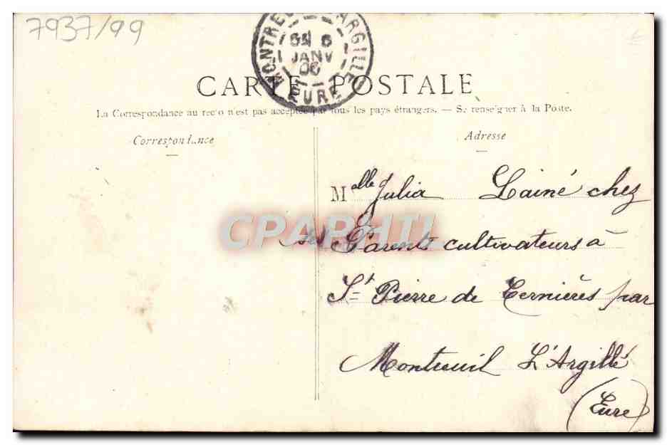 CPA Fantaisie Fleurs  — Verso