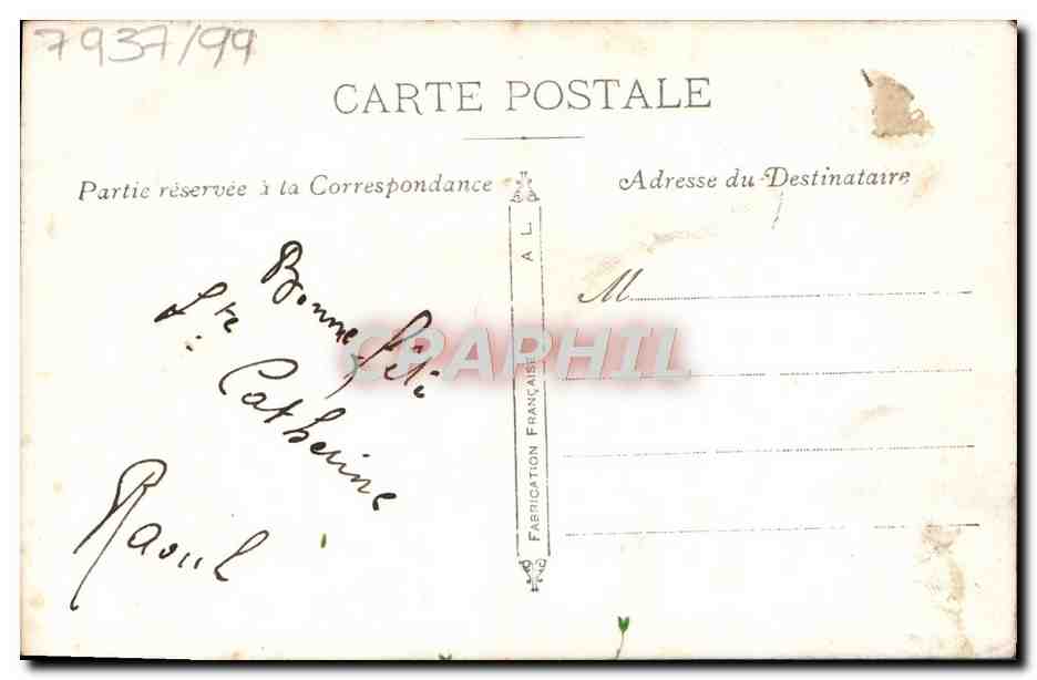 CPA Fantaisie Fleurs  — Verso