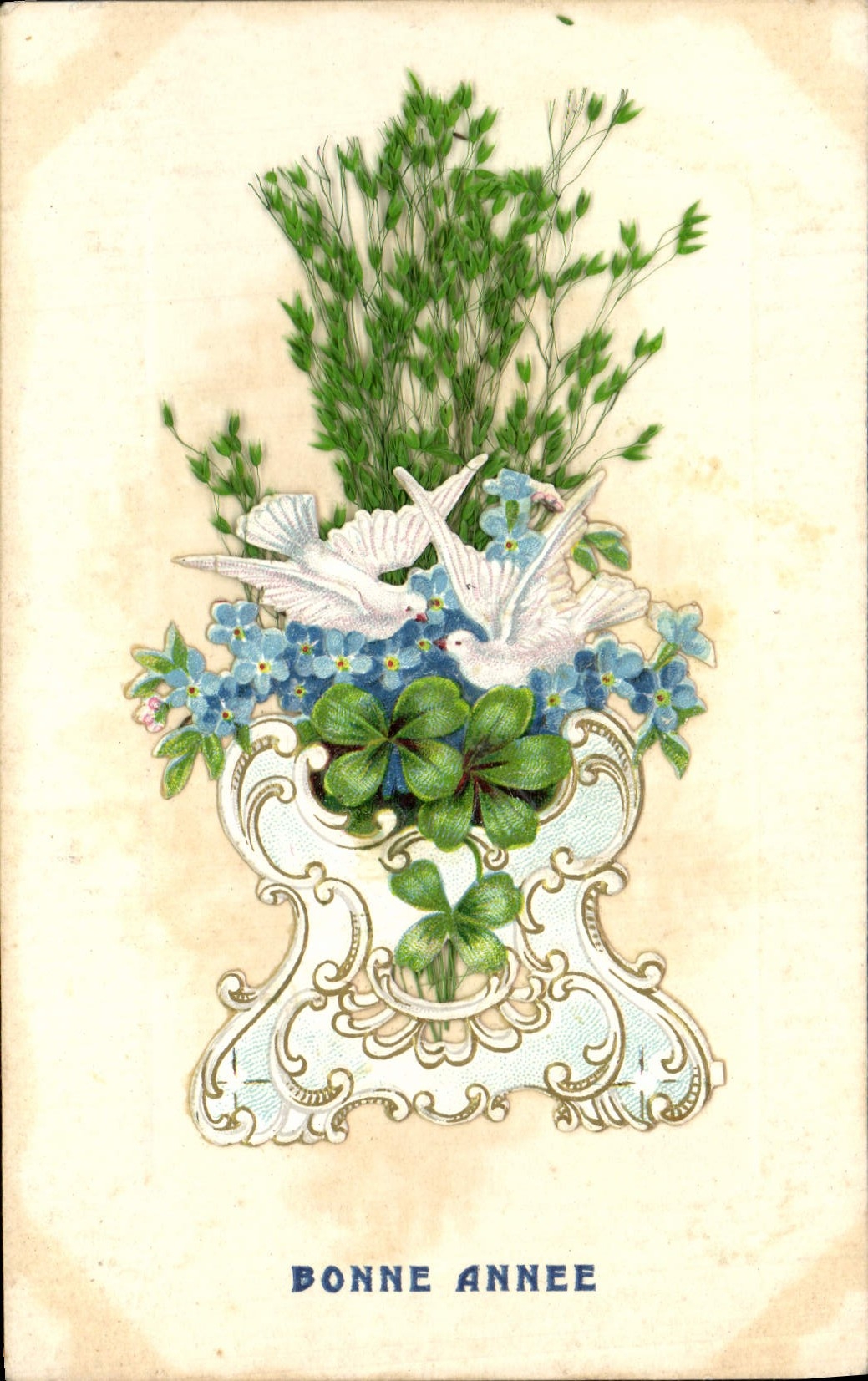 CPA Fantaisie Fleurs Colombes