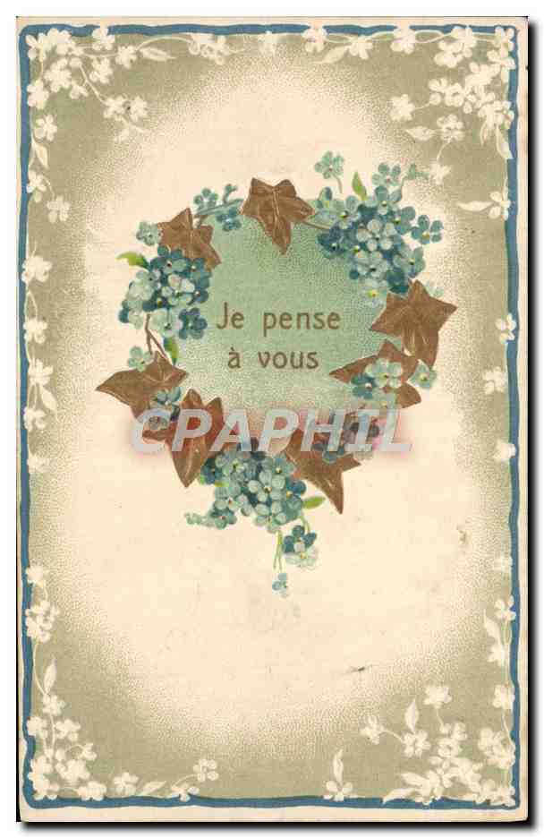 CPA Fantaisie Fleurs Vigne