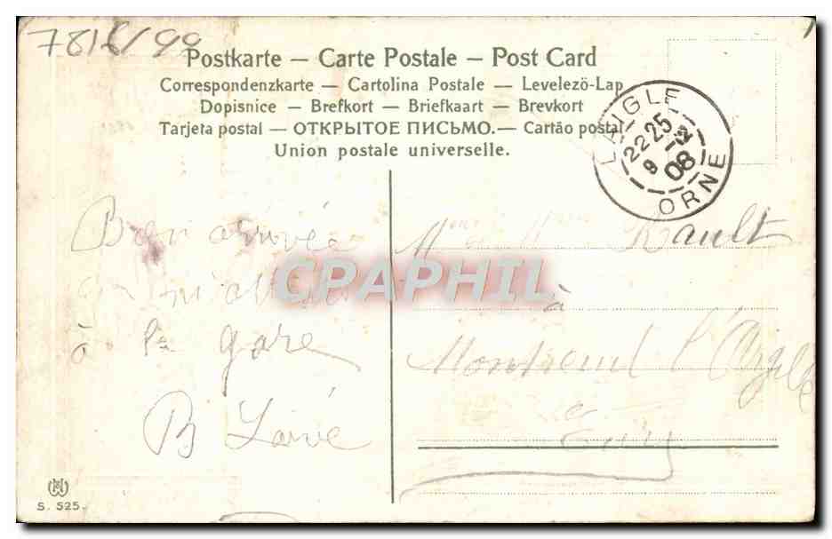 CPA Fantaisie Fleurs  — Verso