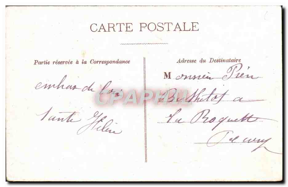 CPA Fantaisie Fleurs Hirondelles — Verso