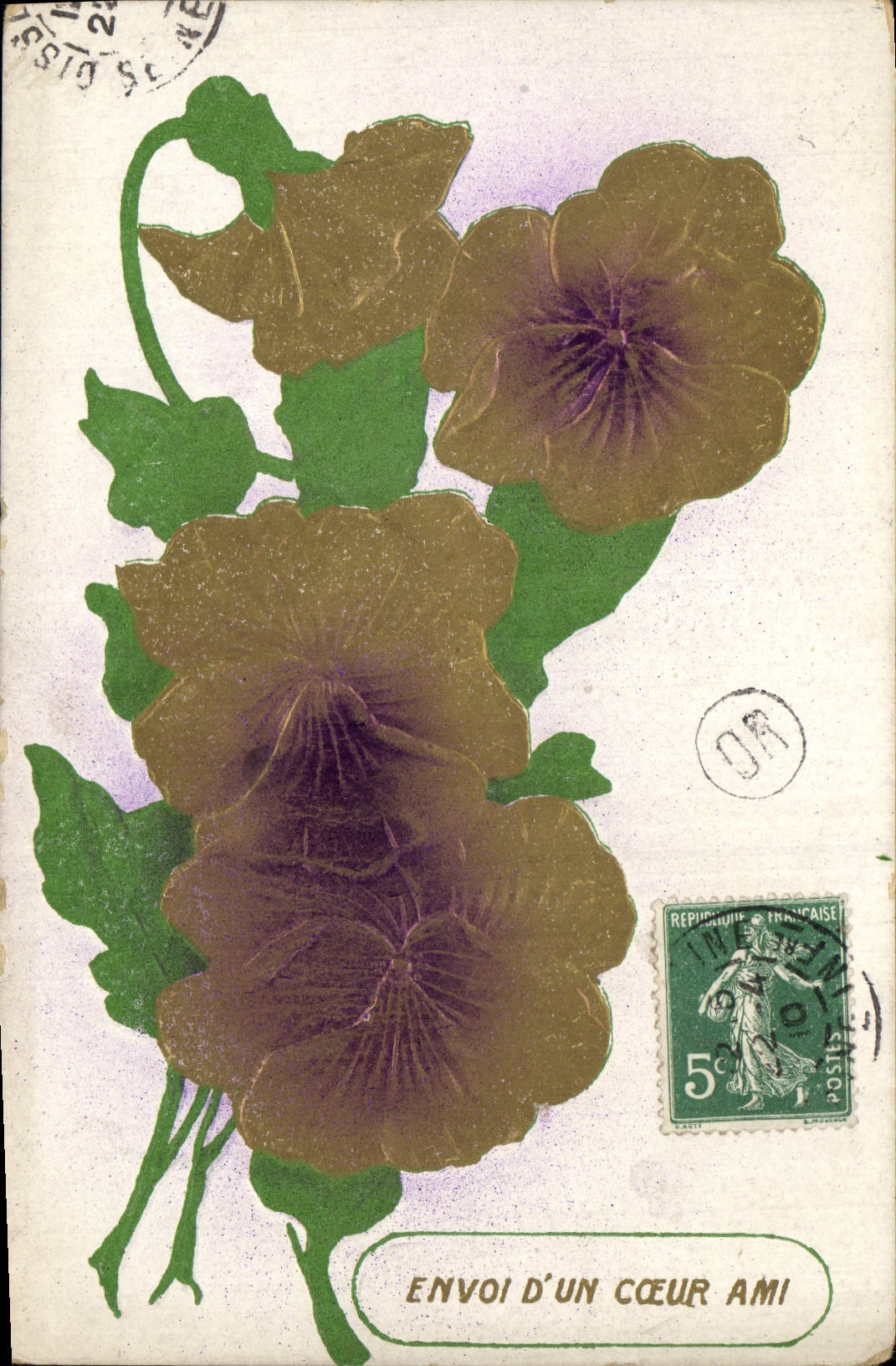 CPA Fantaisie Fleurs 