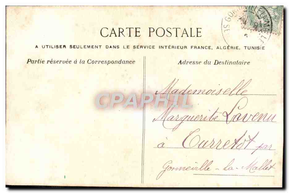 CPA Fantaisie Fleurs Bonne Fete — Rückseite
