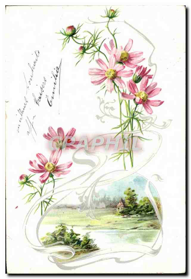 CPA Fantaisie Fleurs