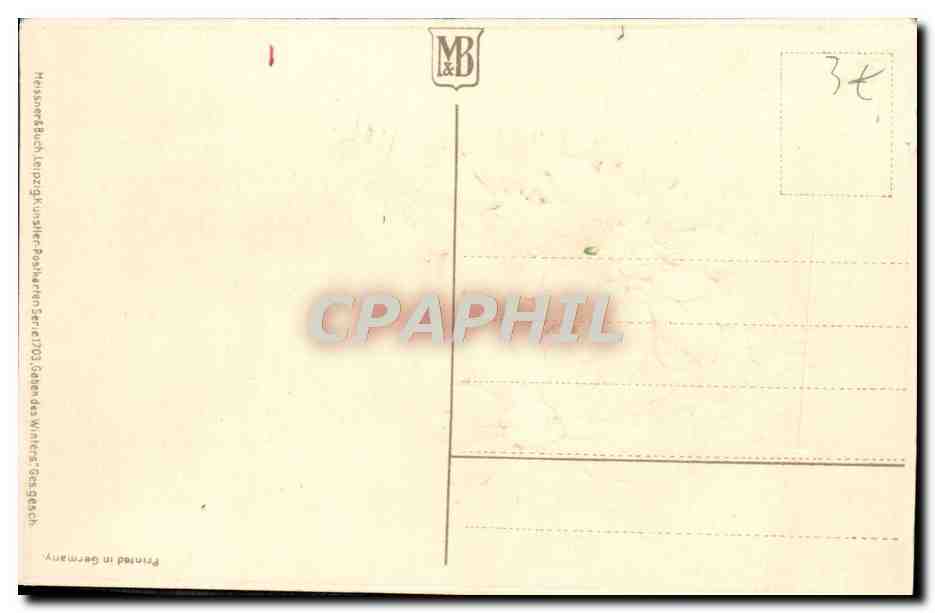 CPA Fantaisie Fleurs — Verso