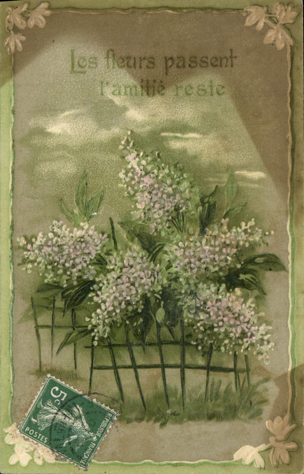 CPA Fantaisie Fleurs