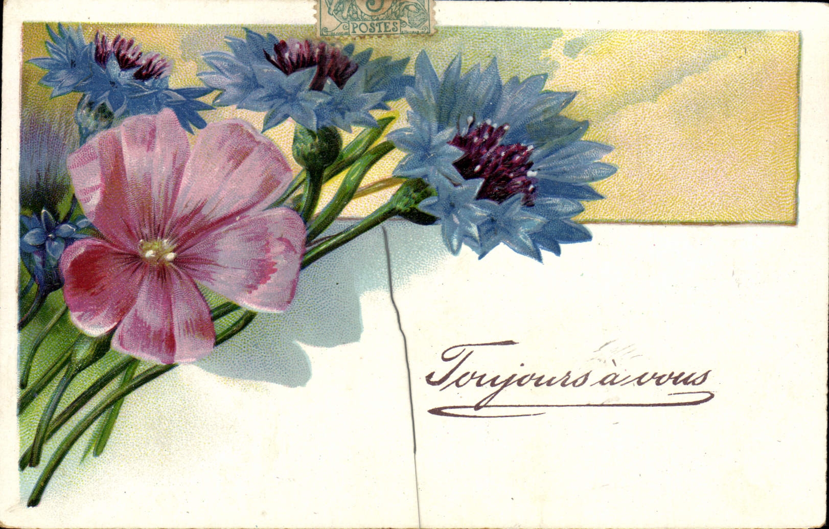 CPA Fantaisie Fleurs