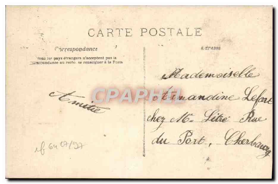 CPA Fantaisie Fleurs De France Femme Enfants Alsace — Back