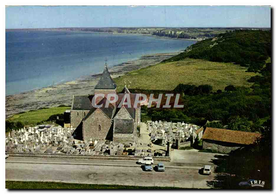 CPM Normandie France En Avion Sur Varengeville Sur Mer Eglise Saint Valery et le cimetiere marin Pourville Dieppe 