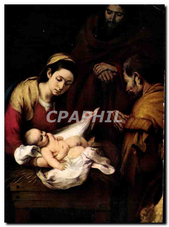 Adoration des bergers — reproduction d'une peinture — Hélio-Cachan, Madrid - Prado