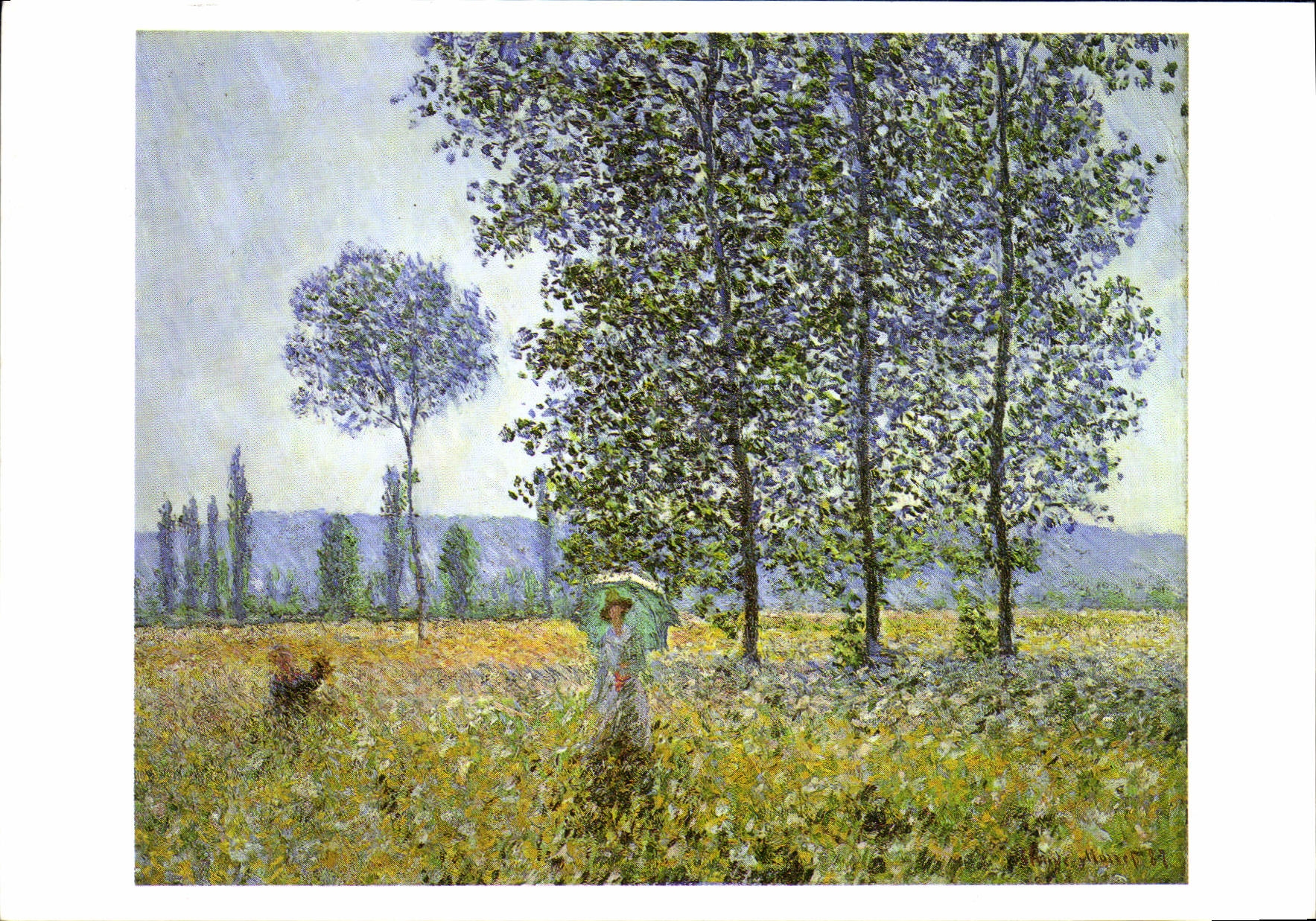 Sous les peupliers, effet de soleil — 1887 — Éditions Hazan, Paris, n° 2270