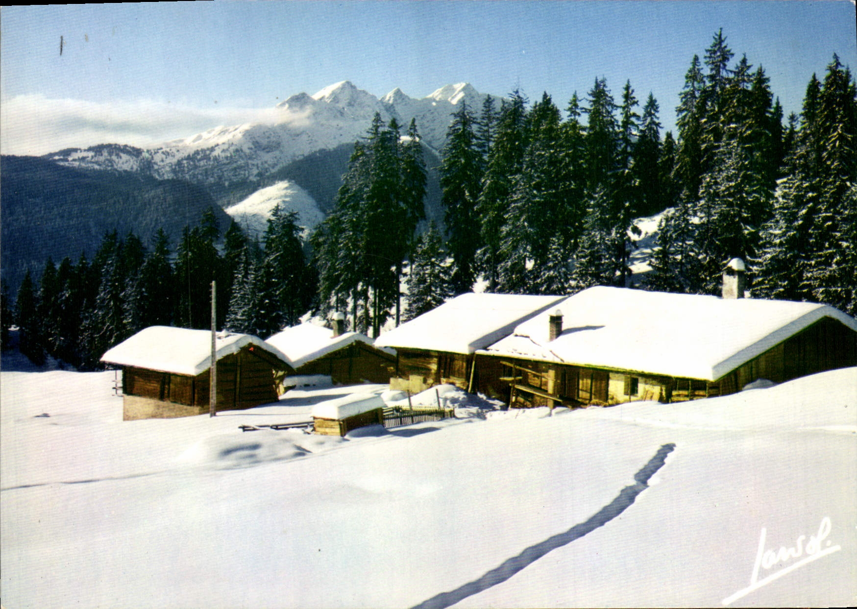 CPM Vieux Chalets D'alpage sous leur manteau de neige