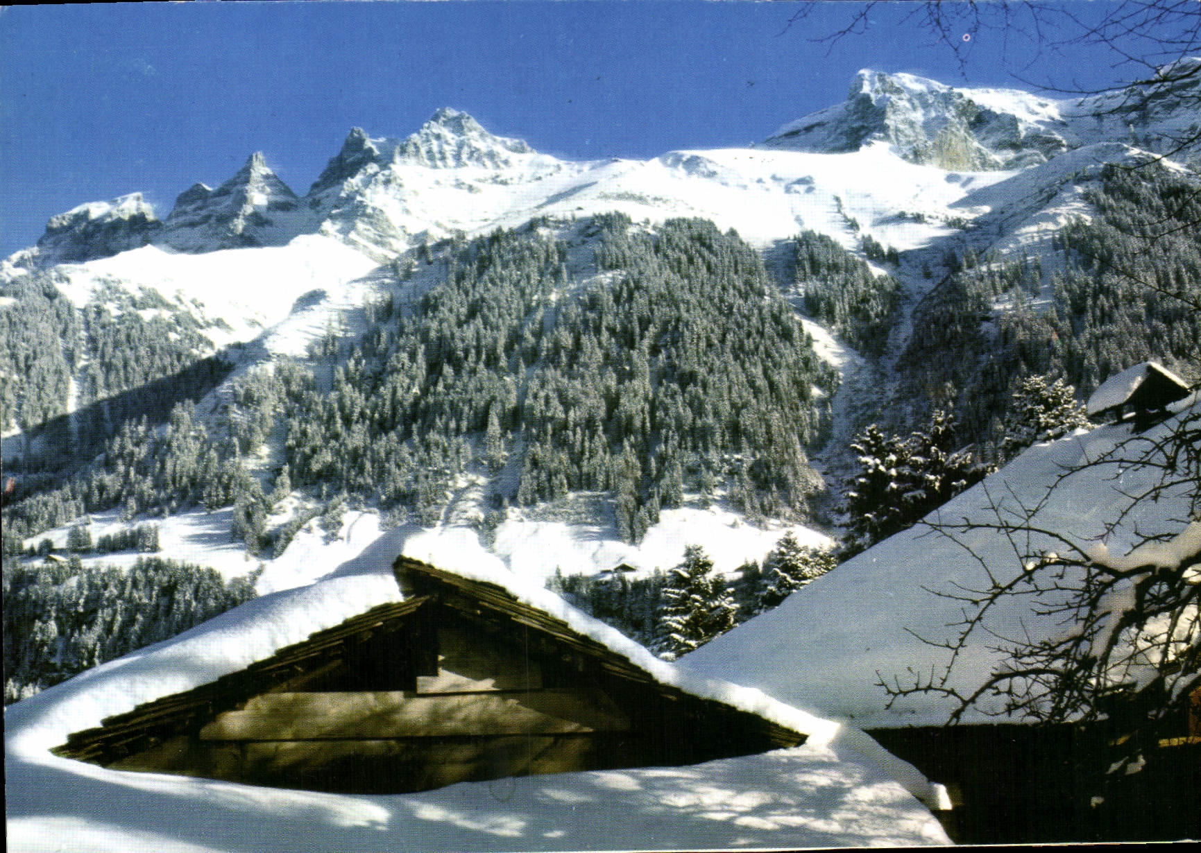 Lichter und Farben im Wallis — Champéry, H. 1052 m. Dts du Midi — Éditions A. Deriaz, Baulmes, Schweiz, Nr. 13565
