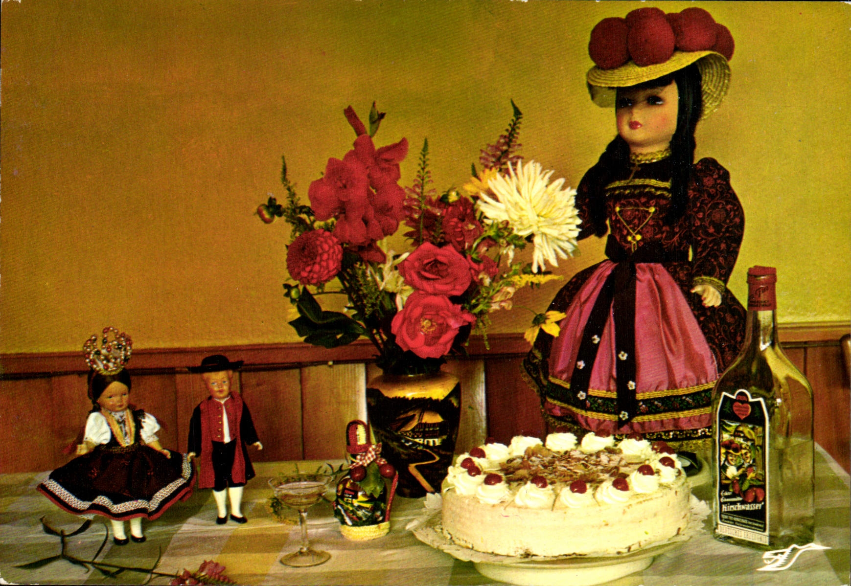 CPM Recette Du Gateau De la Foret Noire Folklore