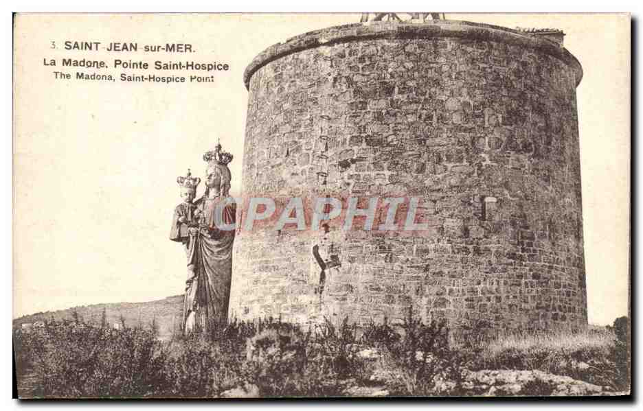 CPA Saint Jean sur Mer La Madone Pointe Sainte Hospice 