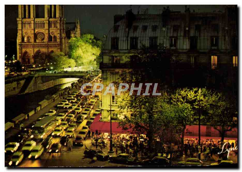 CPM Paris Cathedrale Notre Dame et le quai St Michel