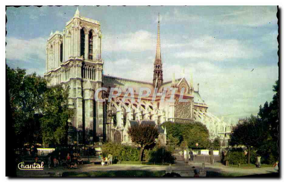 CPM Paris Abside de Notre Dame