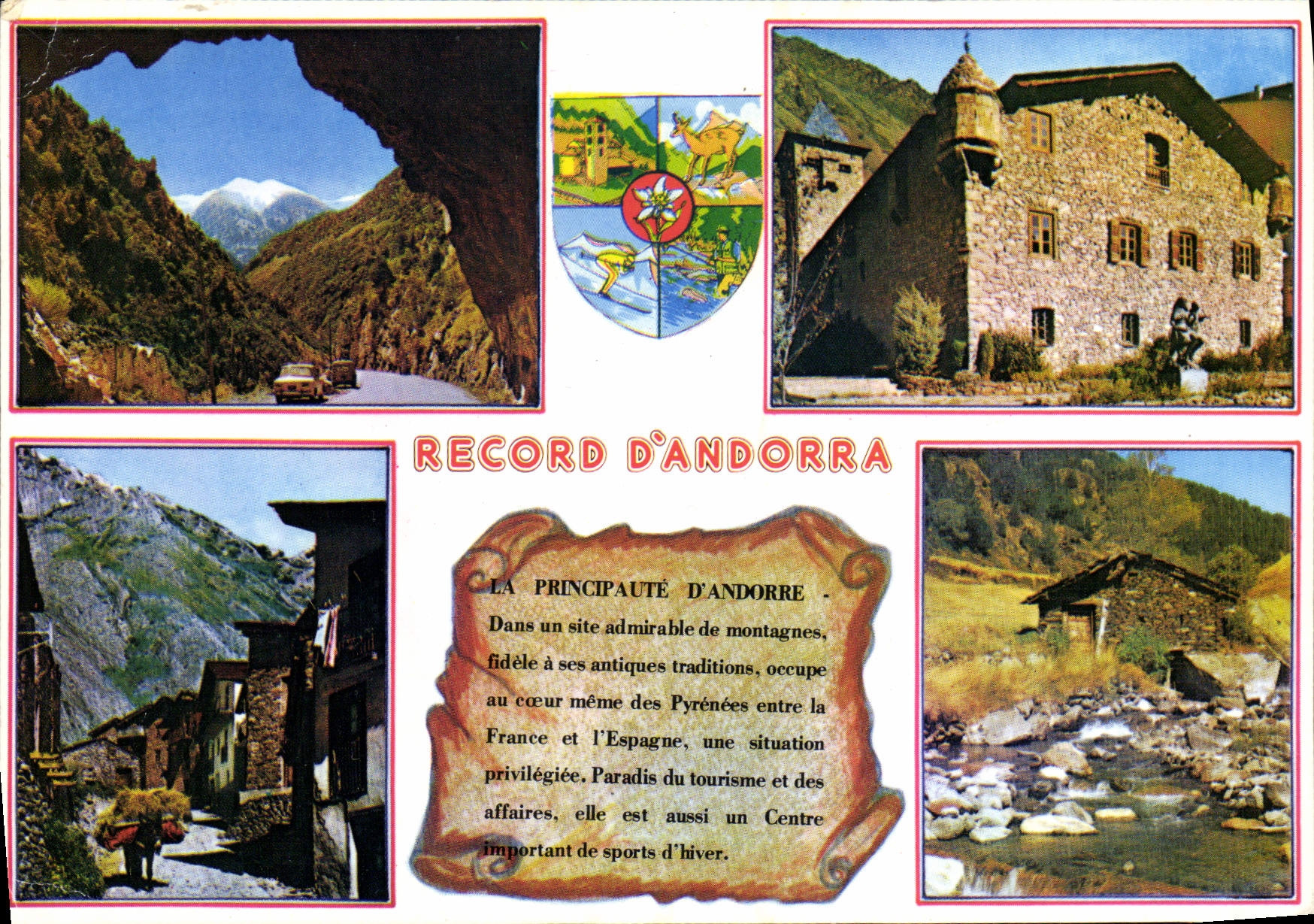 Record d'Andorre — Principauté d'Andorre — éditeur Couleurs Naturelles, n° 26/8