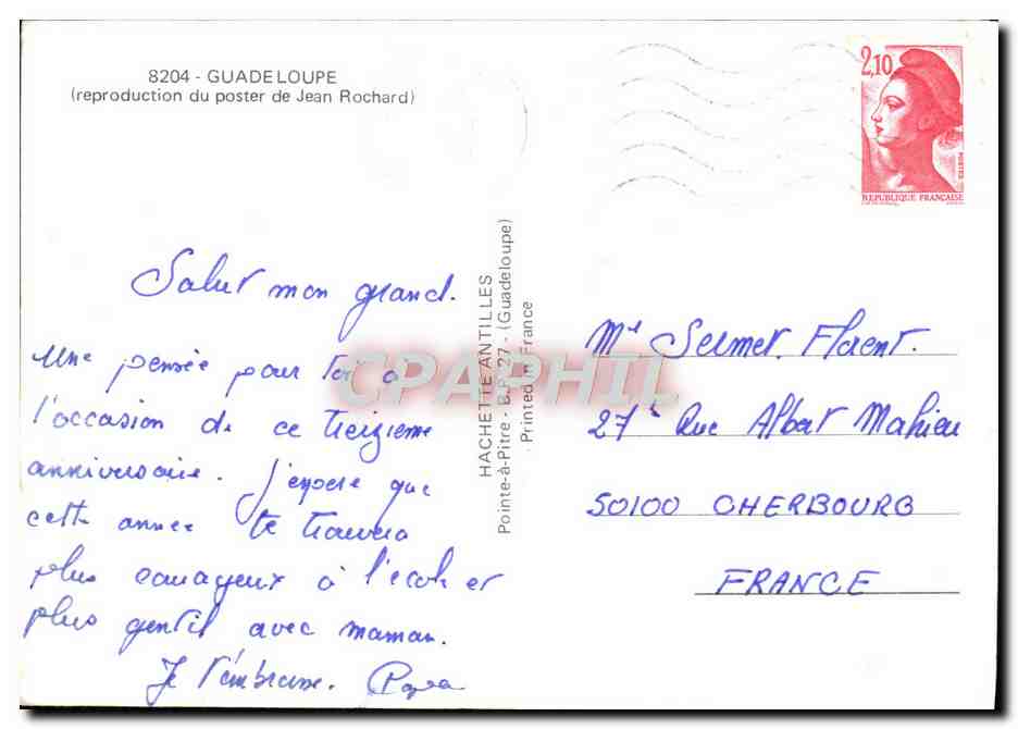 CPM Guadeloupe Tortue La Desirade Marie Galante Les Saintes — Reverso