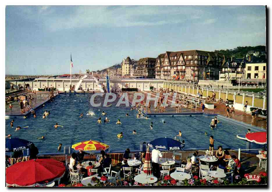 CPM Trouville Reine Des Plages La piscine et les villas