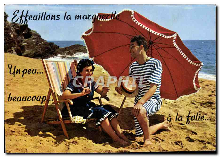 CPM Effeuillons la Marguerite Femme a la plage 