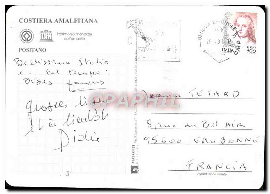CPM Genova — Verso