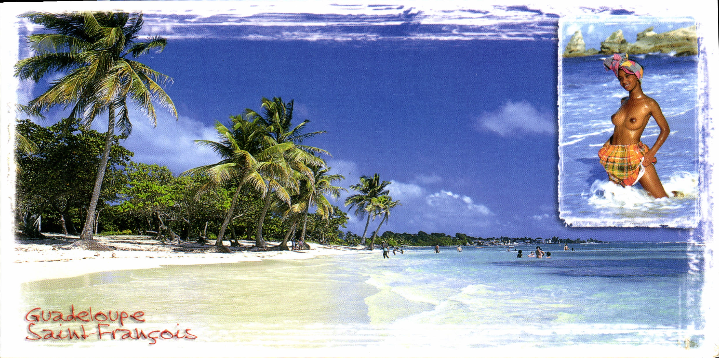 Plage des Raisins Clairs — Guadeloupe — éditeur CPAPHIL, n° PAP L046