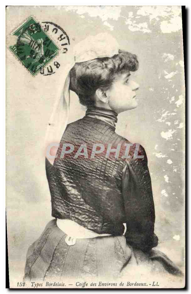 CPM Types Bordelais Coiffe des Environs de Bordeaux Folklore Femme