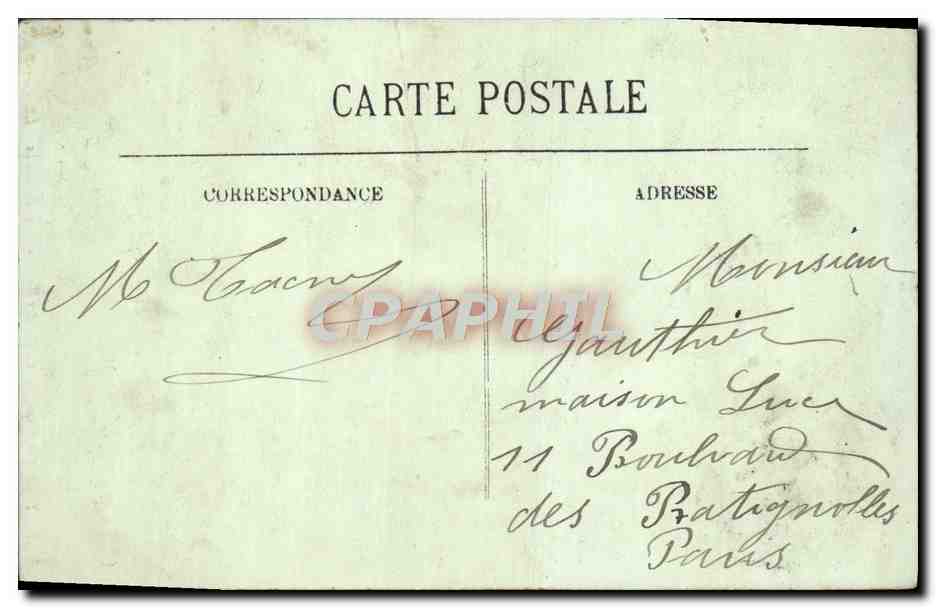 CPM Types Bordelais Coiffe des Environs de Bordeaux Folklore Femme — Verso