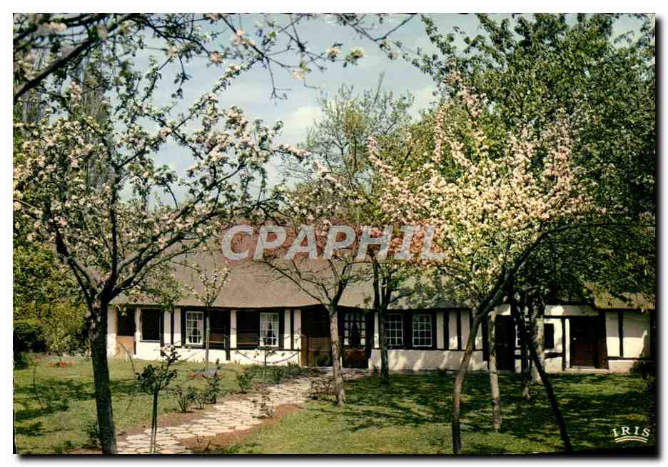 Normannische Hütte — Blühende Apfelbäume — Verlag IRIS