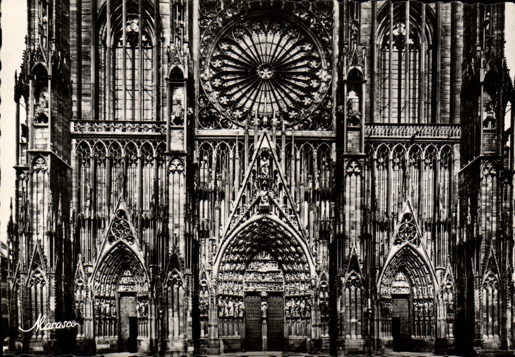 CPM Strasbourg La Cathedrale Facade Principale Occidentale