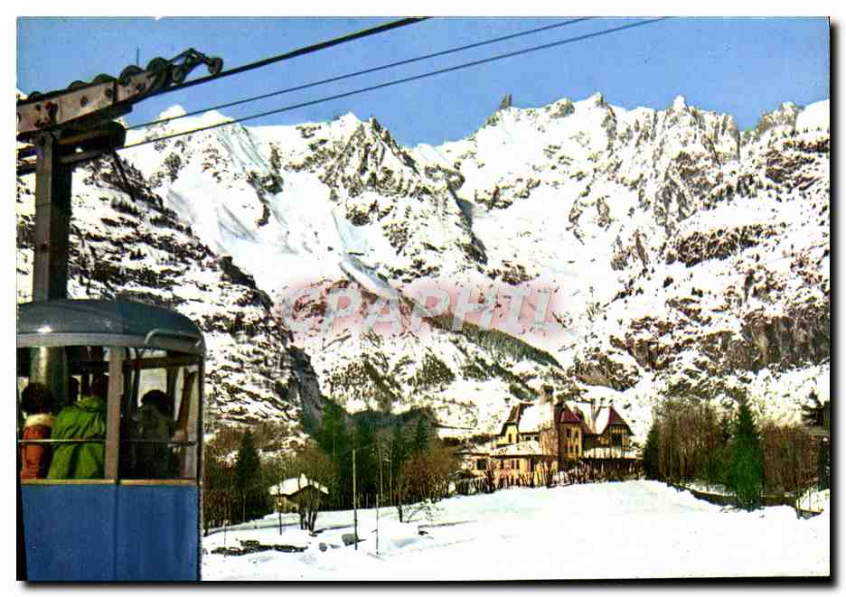 Courmayeur — vue du Mont Blanc depuis la télécabine du Checrouit — SACAT - Torino