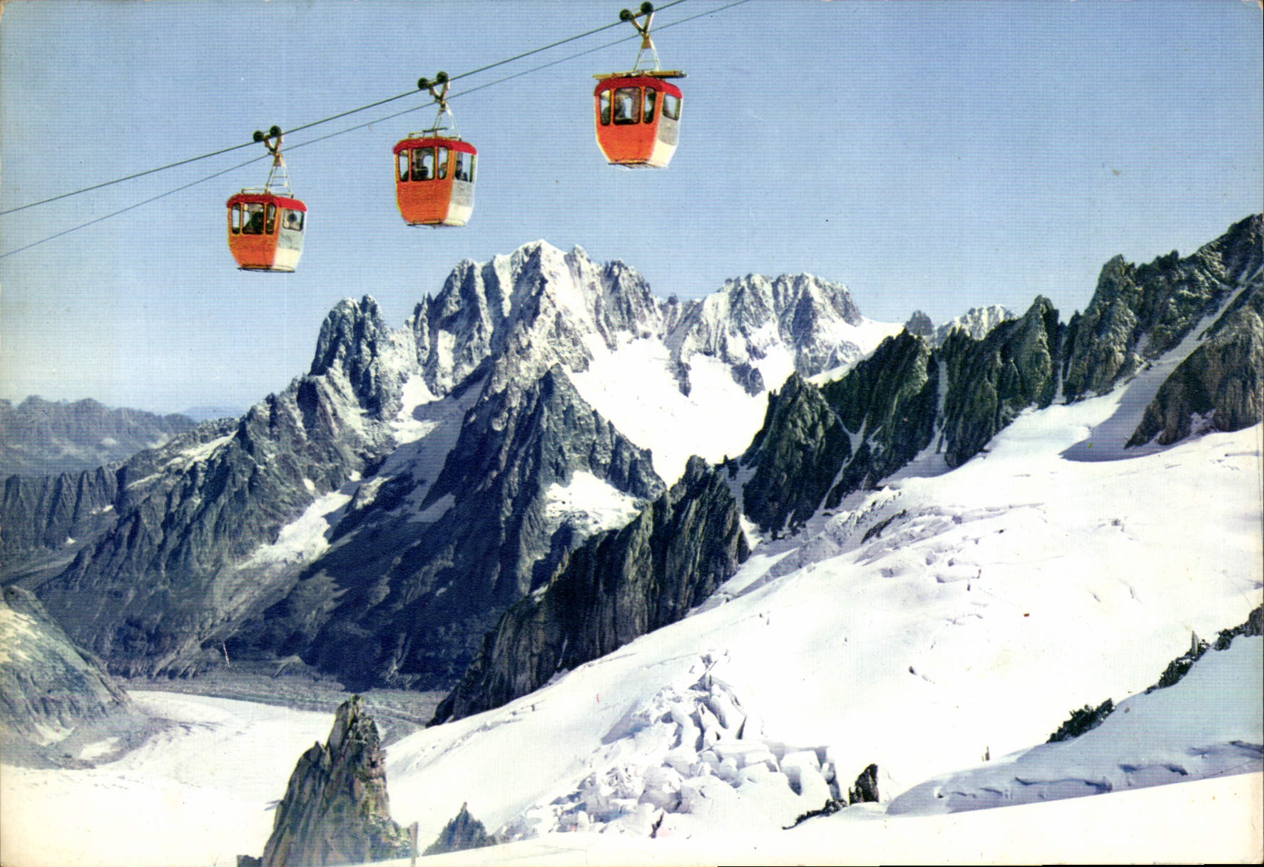 Chamonix - Mont Blanc — Téléphérique de l'Aiguille du Midi (3842 m) — Mexichrome