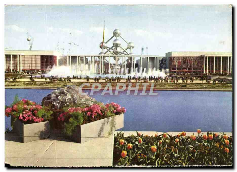 CPM Exposition Universelle de Bruxelles 1958 Place et portique de Belgique 