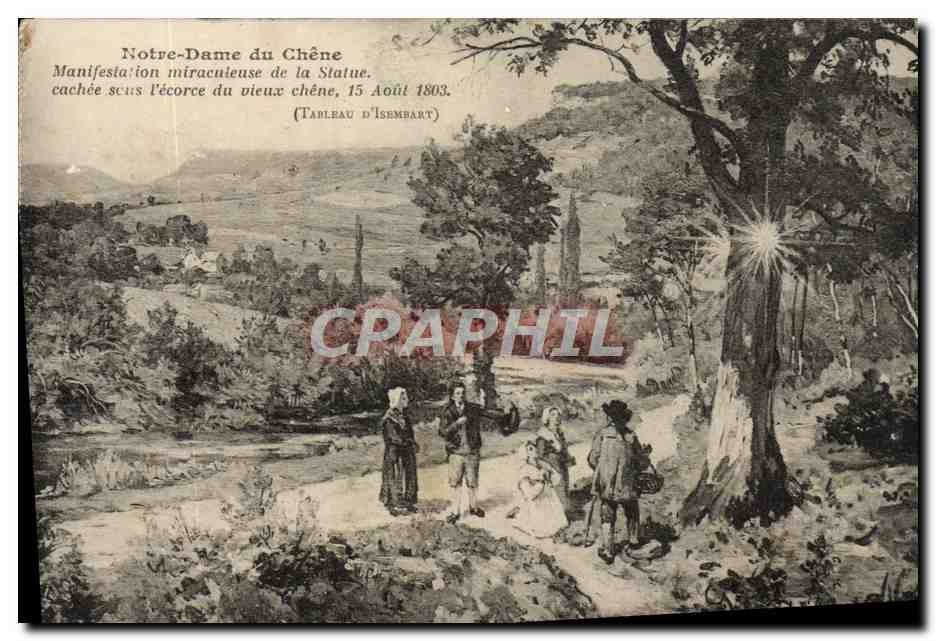 CPA Notre Dame du Chene Manifestation miraculeuse de la Statue Folklore