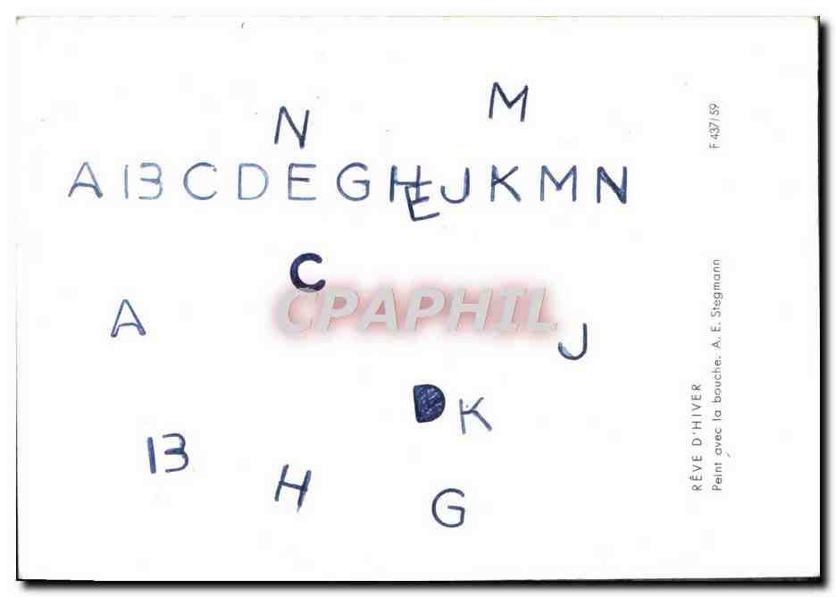 CPM Reve d'hiver Stegmann — Rückseite