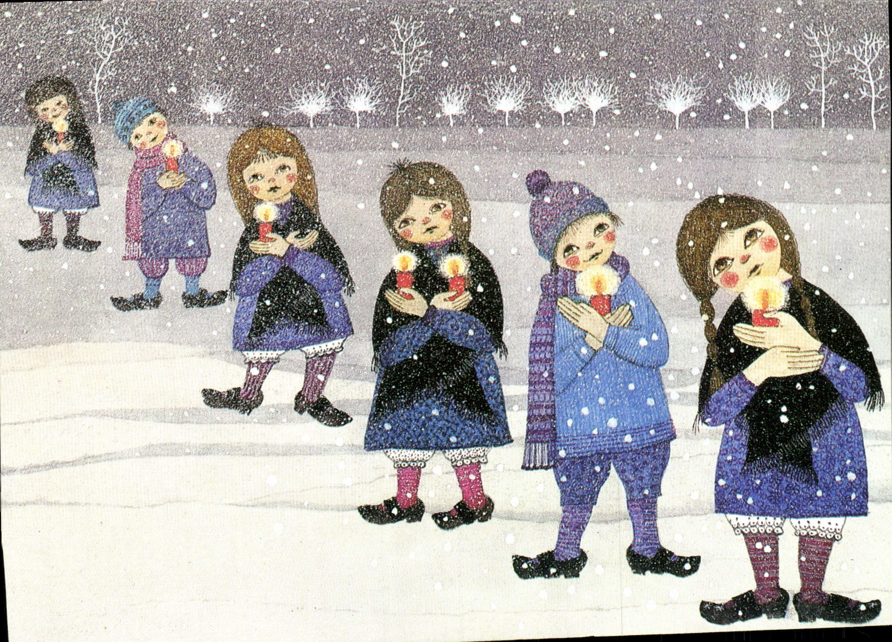 Enfants avec des bougies — Iliana Roels, Belgique — édition pour UNICEF