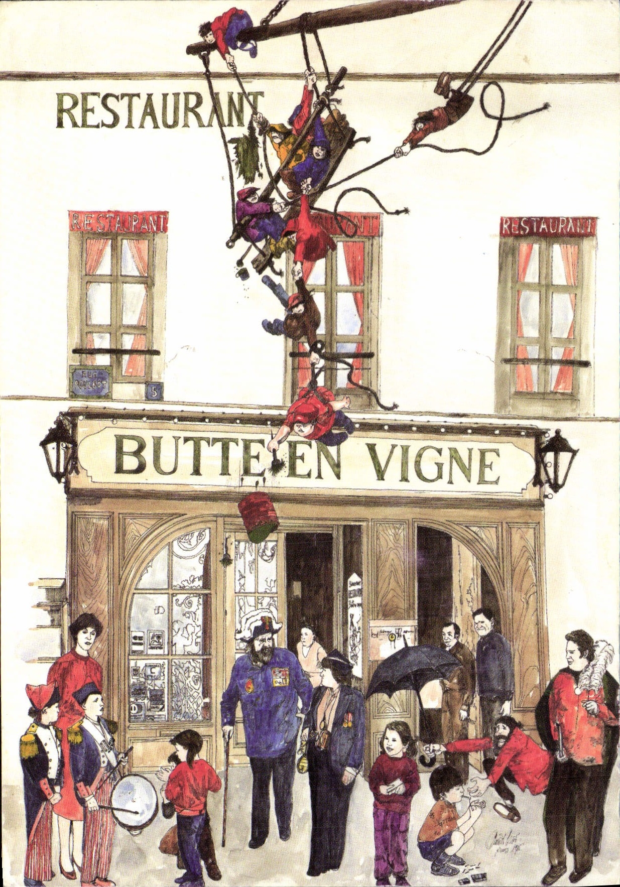 Butte en Vigne — Restaurant à Montmartre — Ateliers d’Impressions Traeger