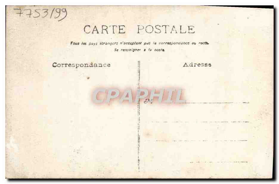 CARTE PHOTO Breche du 83 — Rückseite