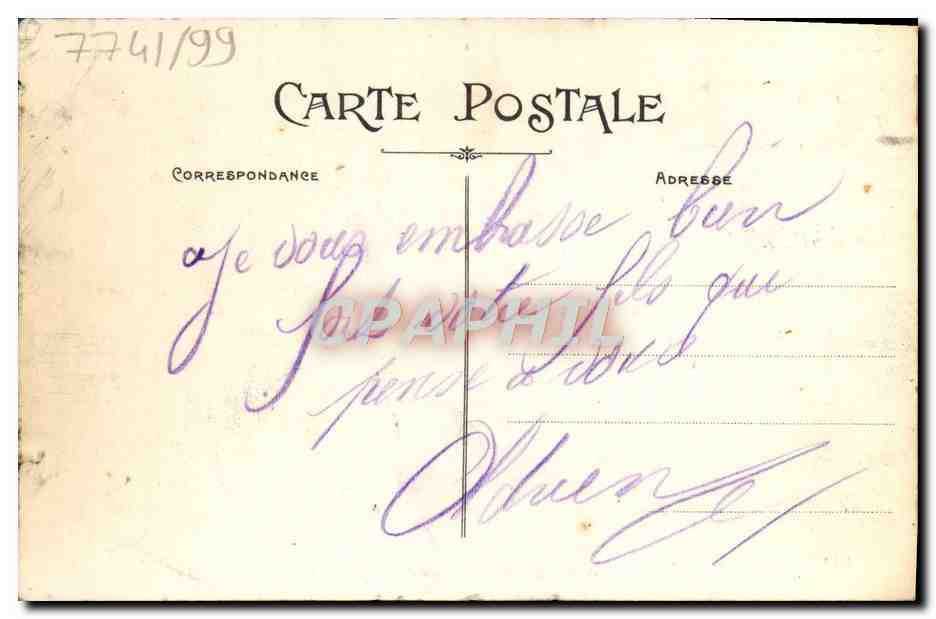 CPM Jardin de l'Hotel de Ville — Rückseite