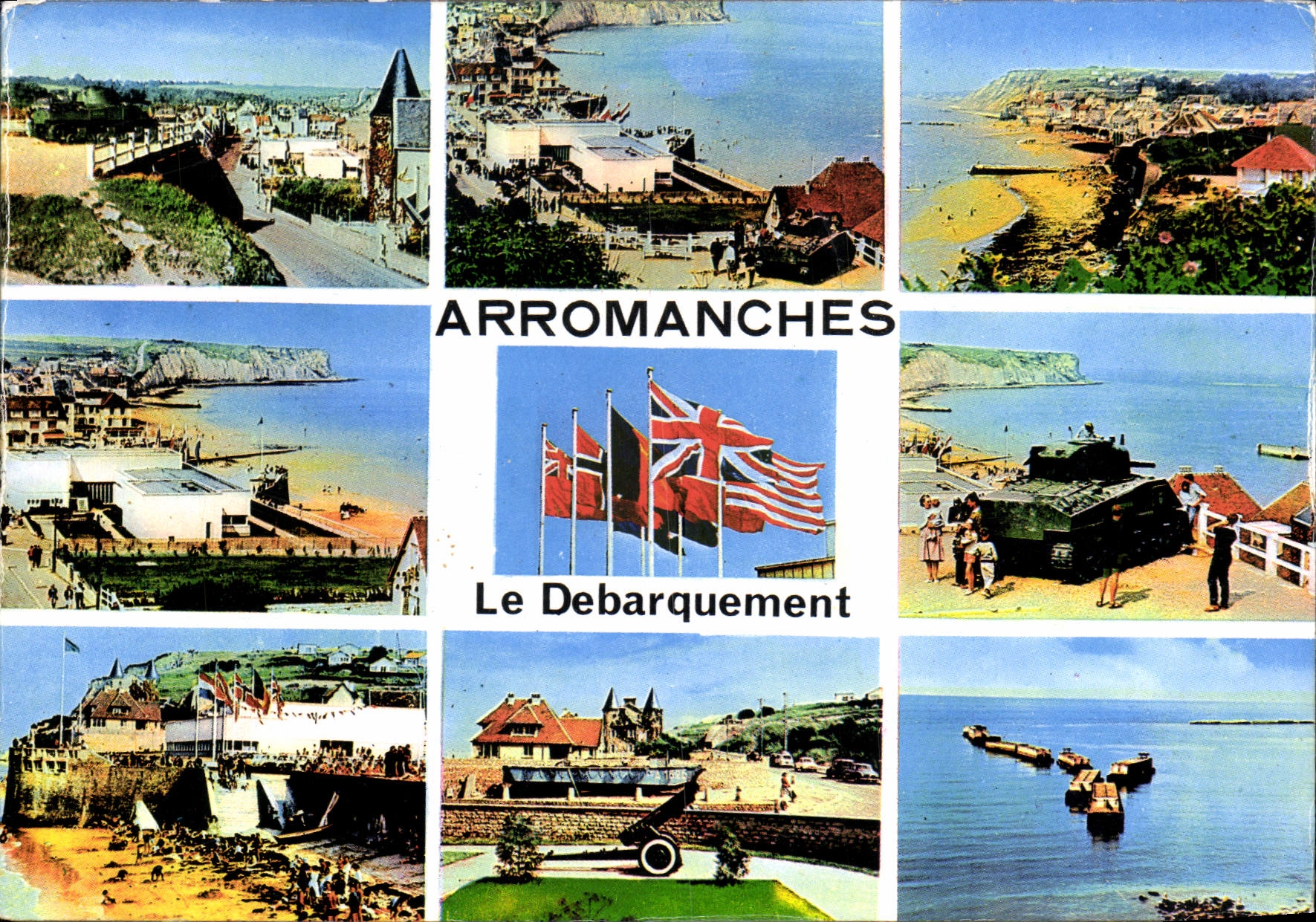 CPM Arromanches Le Debarquement Militaria Tank Char d'assaut 