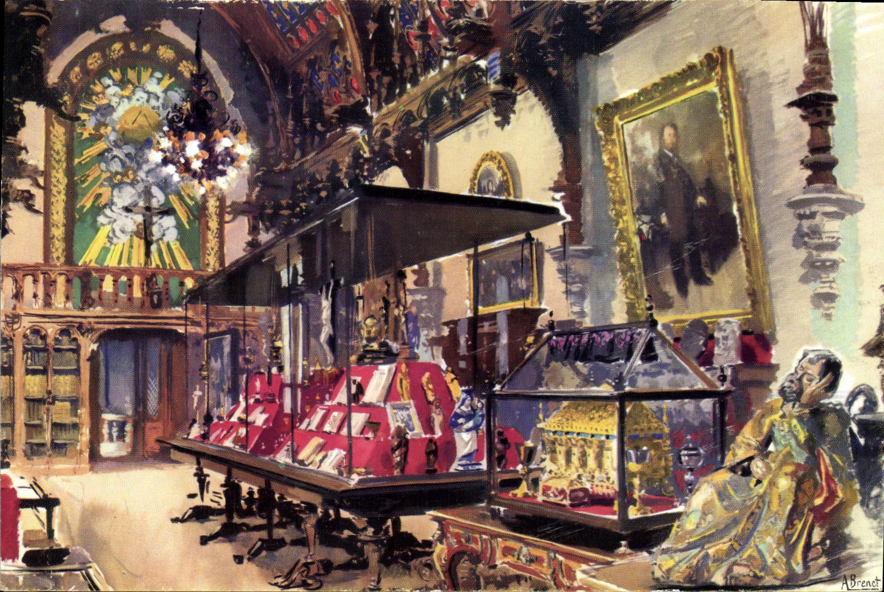 CPM La Benedictine a Fecamp Le Musee Salle Gothique