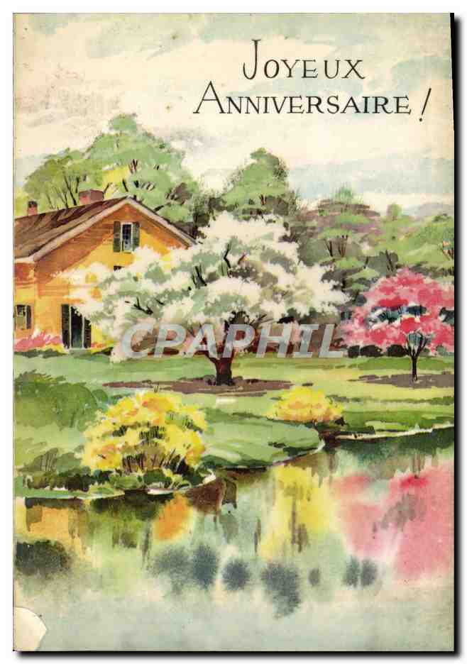CPM Joyeux Anniversaire