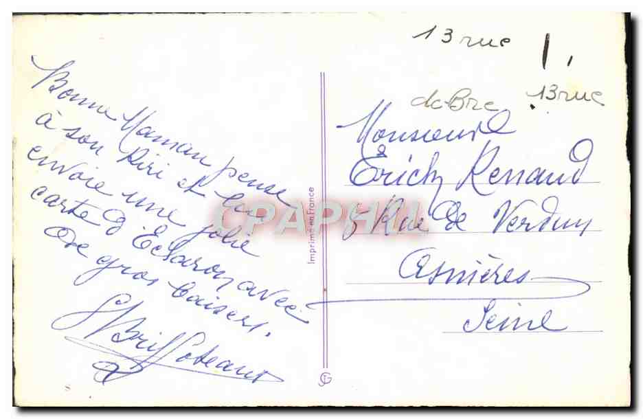 CPM La Laitiere Et Le Pot Au Lait Perrette sur sa tete — Verso