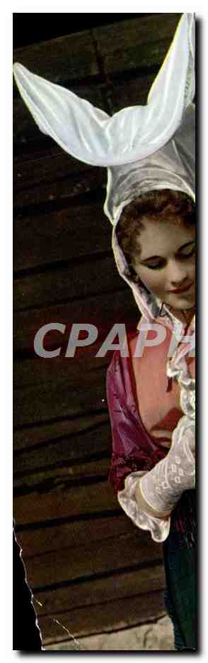 CPM La Normandie Grande Volante de Coutances Bons Amis Femme Lapin Folklore